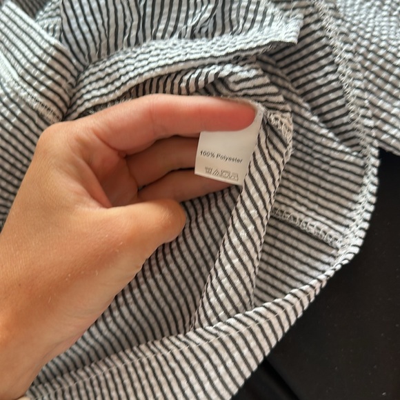 Striped Ruffle Button Down - Picture 6 of 6